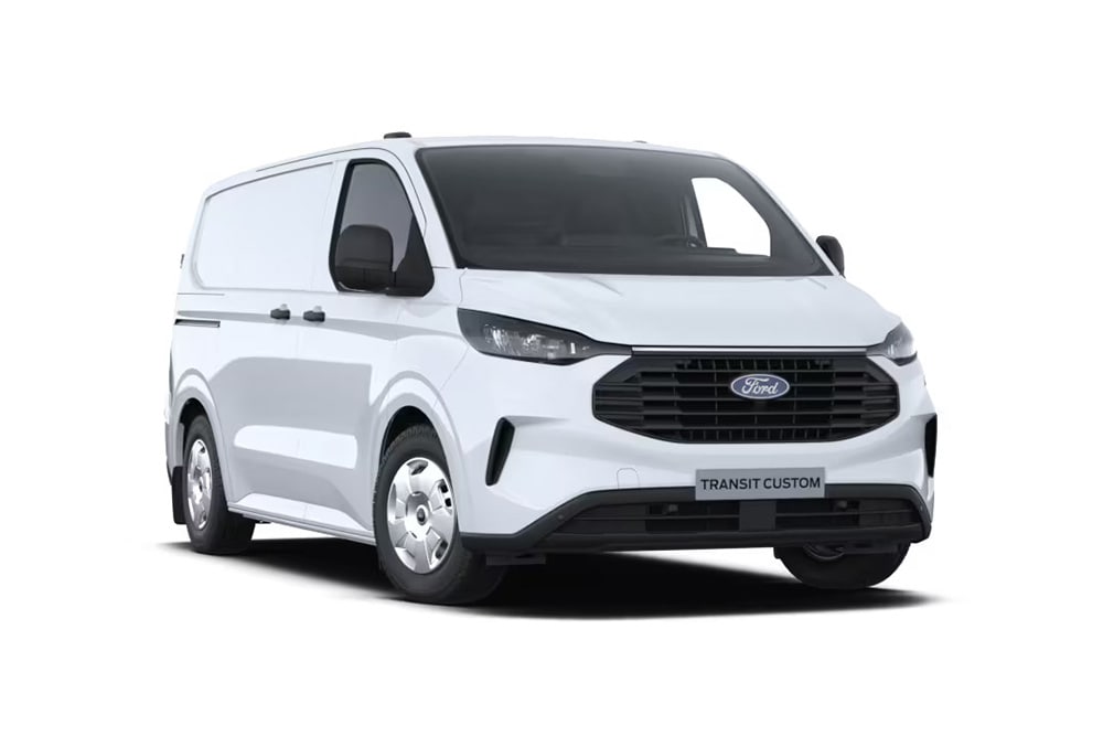 Frontansicht des neuen Transit Custom.