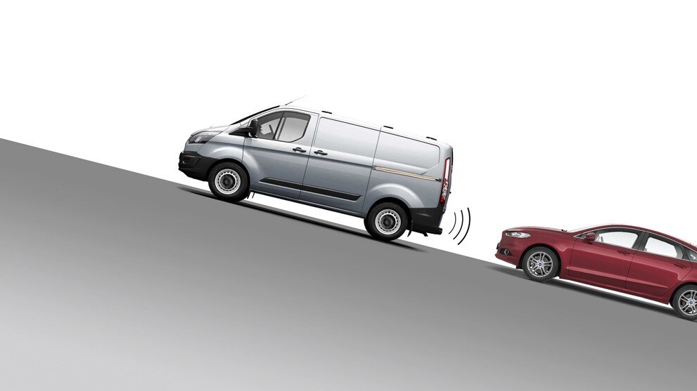 Ford Transit Custom Illustration Berganfahrassistent