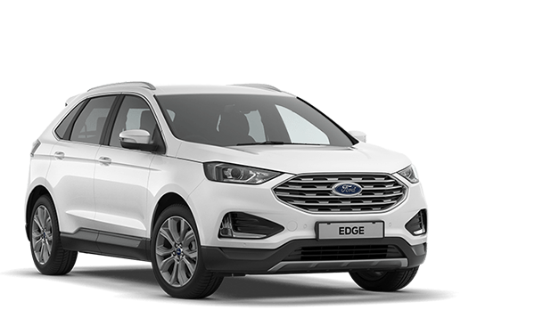Ford Edge weiss, Sicht von drei Vierteln vorne