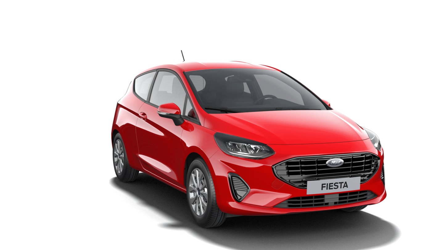Roter Ford Fiesta Cool & Connect 3/4 Frontansicht