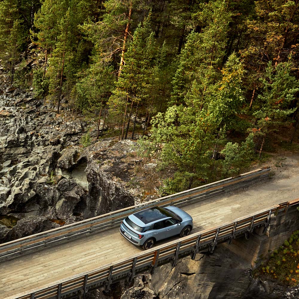 New All-Electric Ford Explorer aerial view