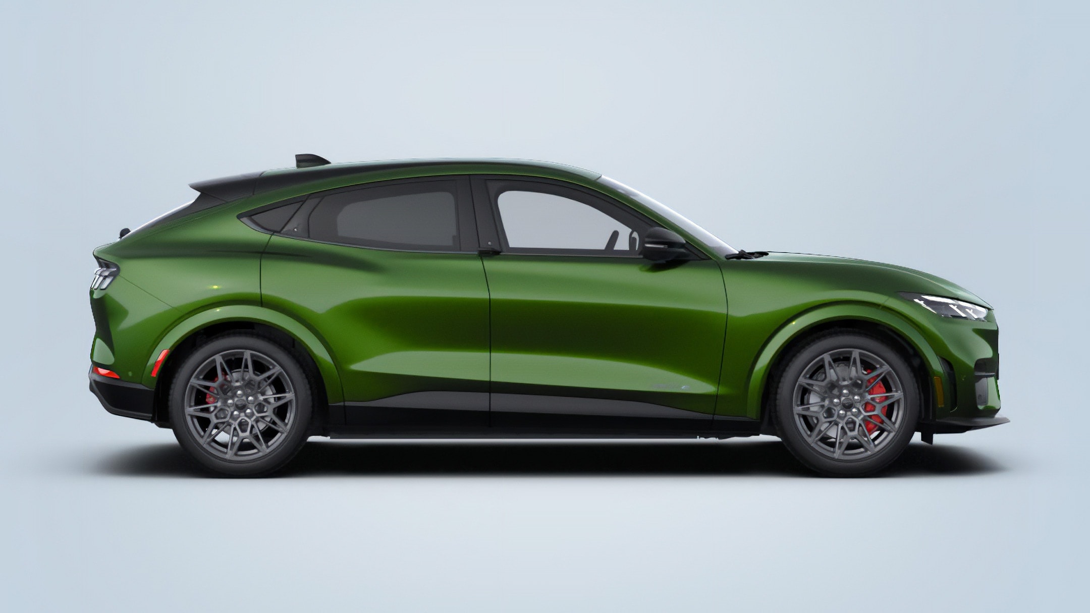 Green Ford Mustang Mach-E