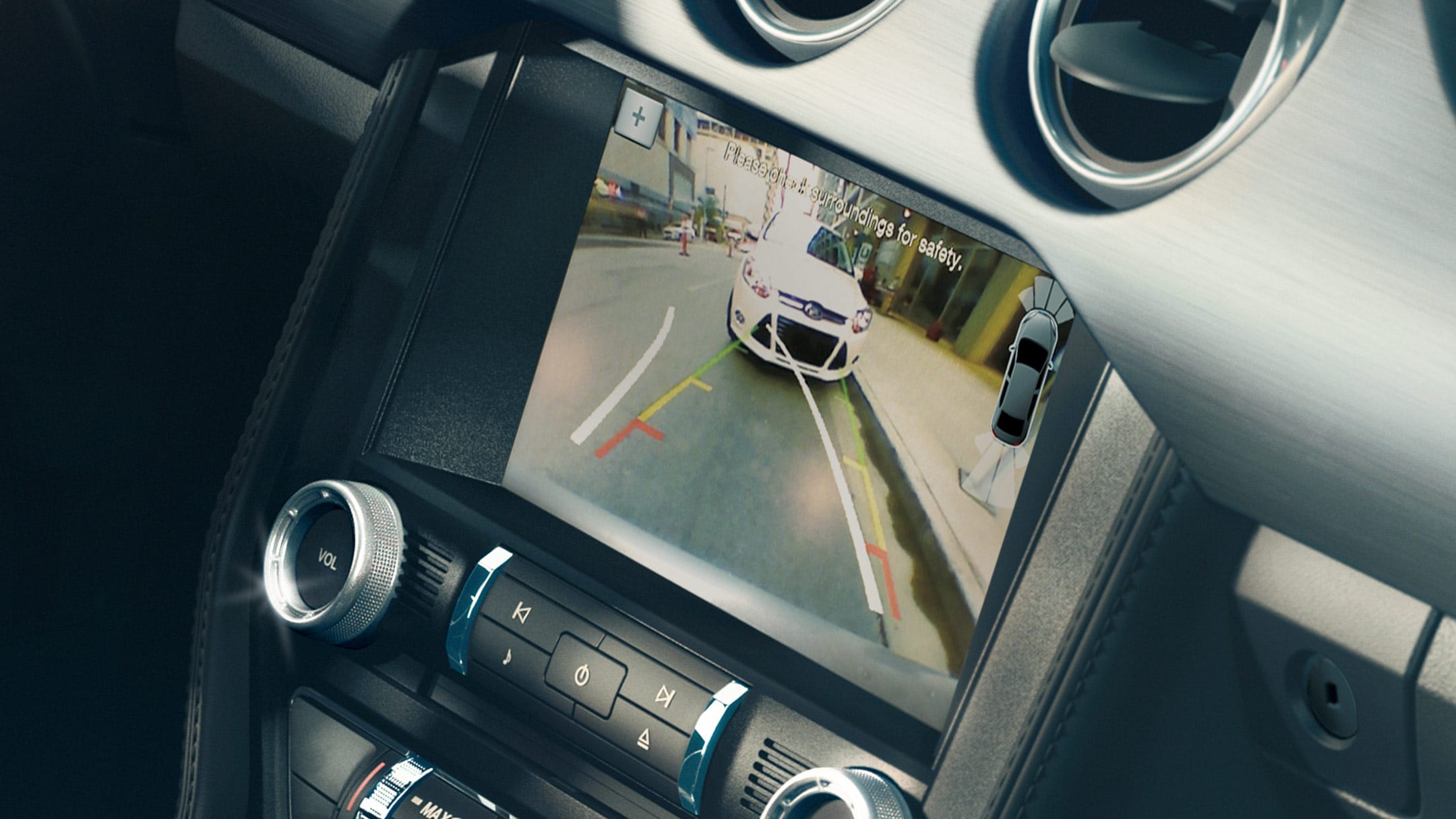 Mustang LCD-Bildschirm mit Rückfahrkamera