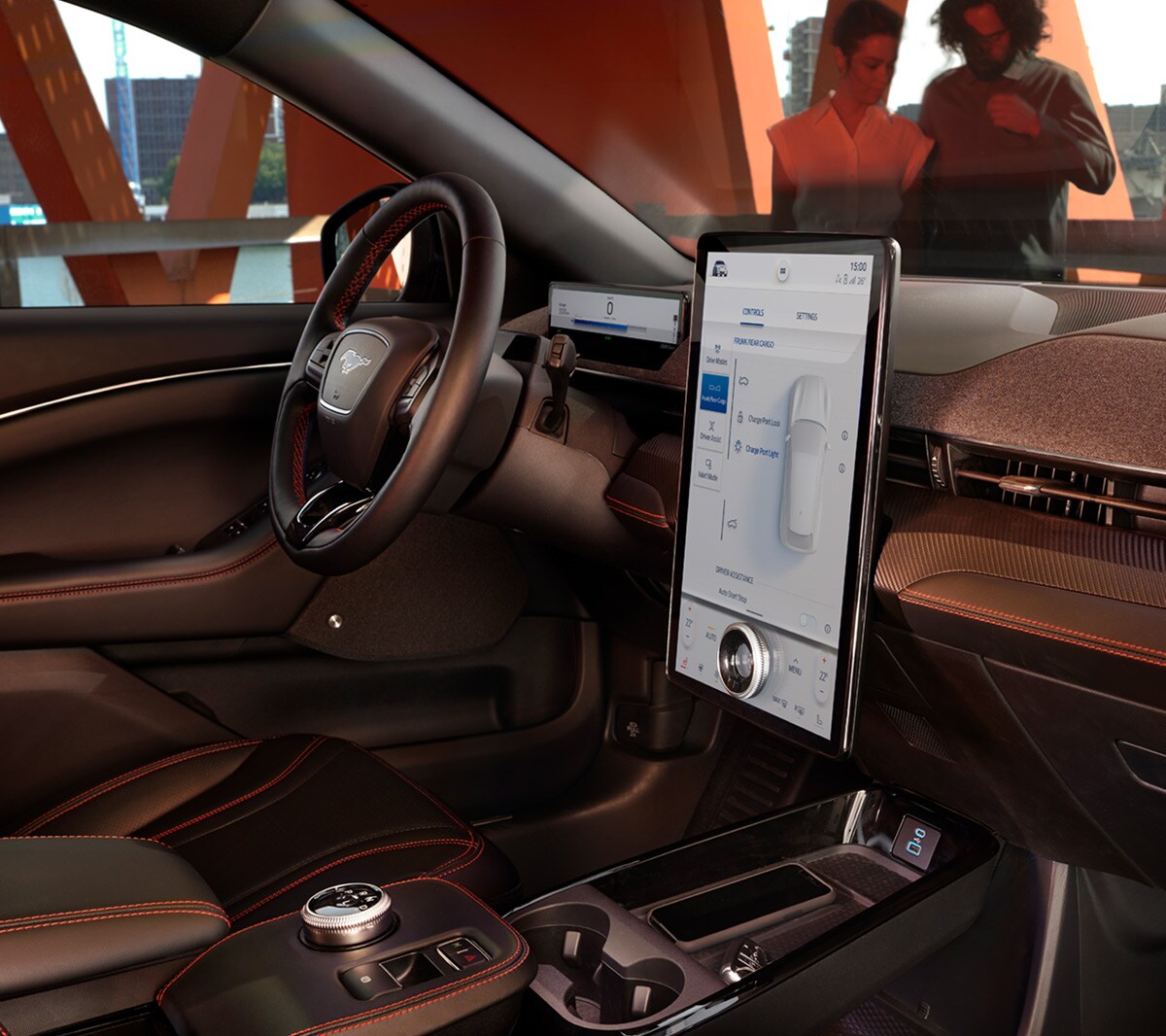 Ford Mustang Mach-E. Detailansicht Ford SYNC 4 Touchscreen