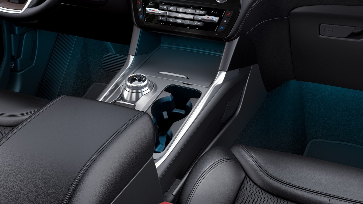 Ford Explorer Plug-In Hybrid. Innenraum Detailansicht Ambientebeleuchtung