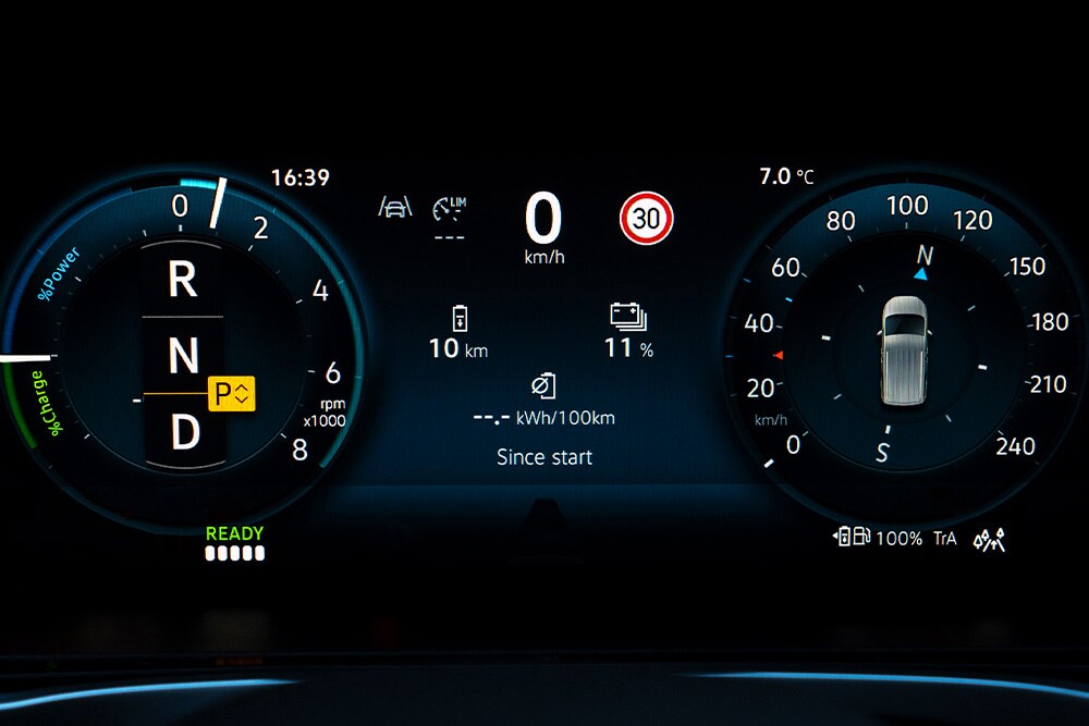 Display des Ford Transit Connect