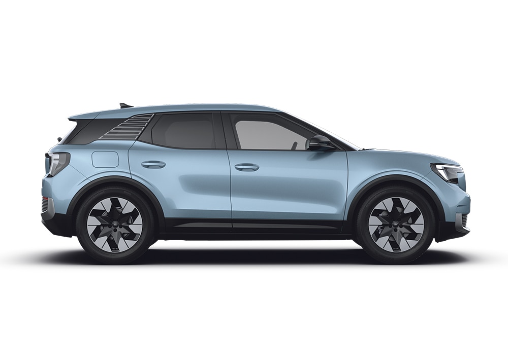 Blauer Ford Explorer,  ein Modell der Ford SUV-Reihe.