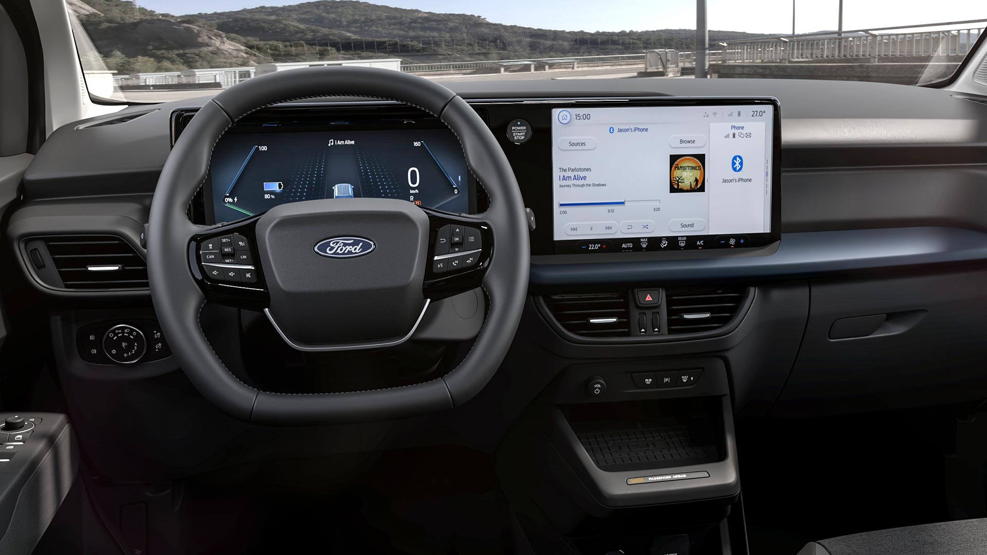 Ford E-Tourneo Courier Active – Innenraum und Touchscreen