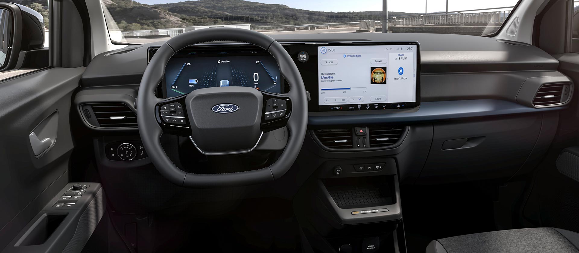 Ford E-Tourneo Courier Active – Innenraum und Touchscreen