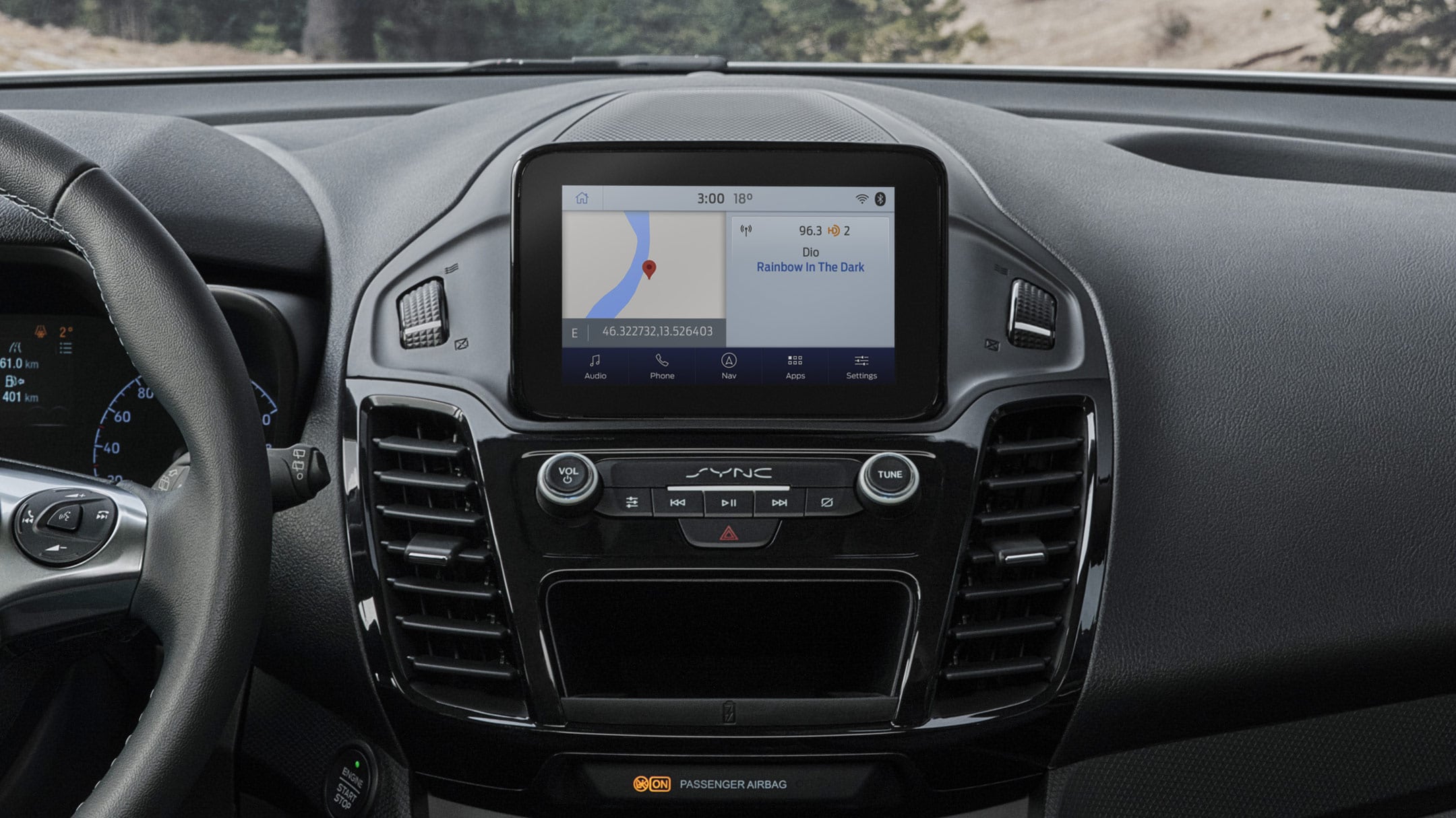 Ford SYNC-Innenanzeige