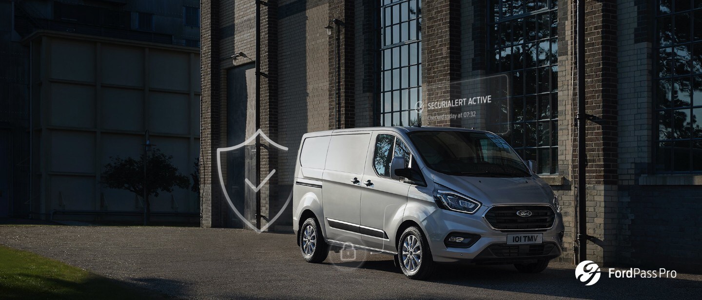New Ford Transit Custom making delivery