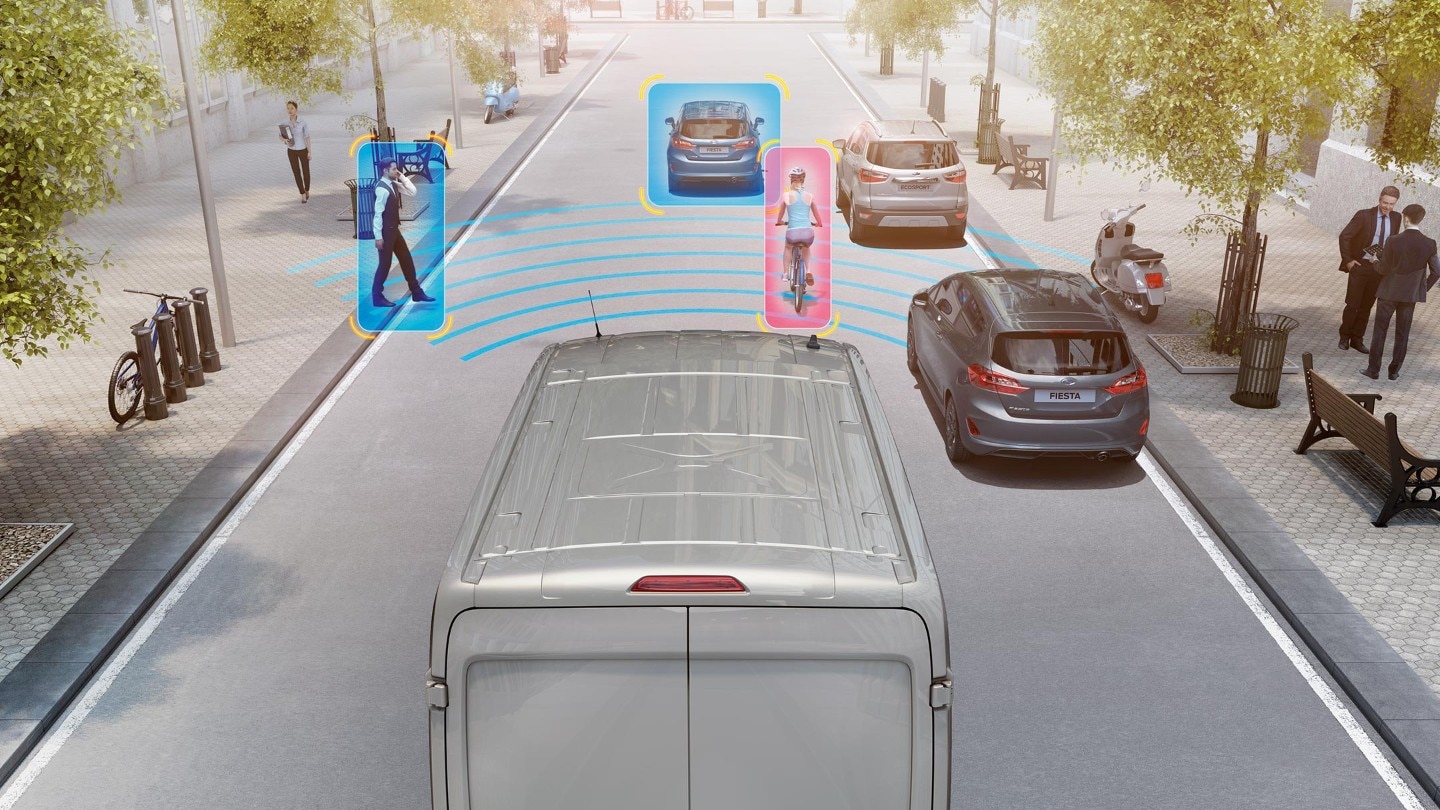 Pre-Collison-Assistent Demonstrationsgrafik