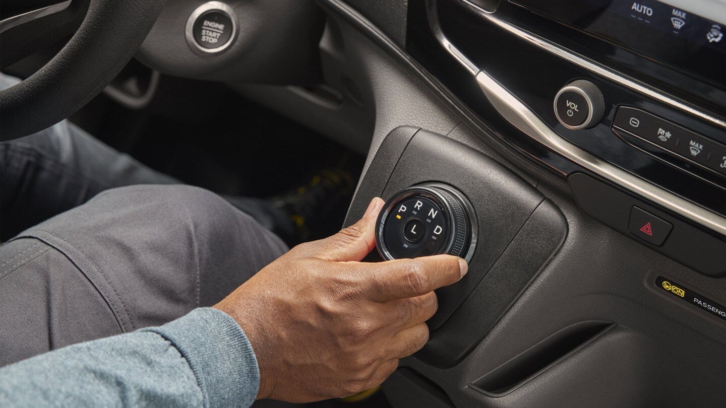 Ford E-Transit rotary gear shifter