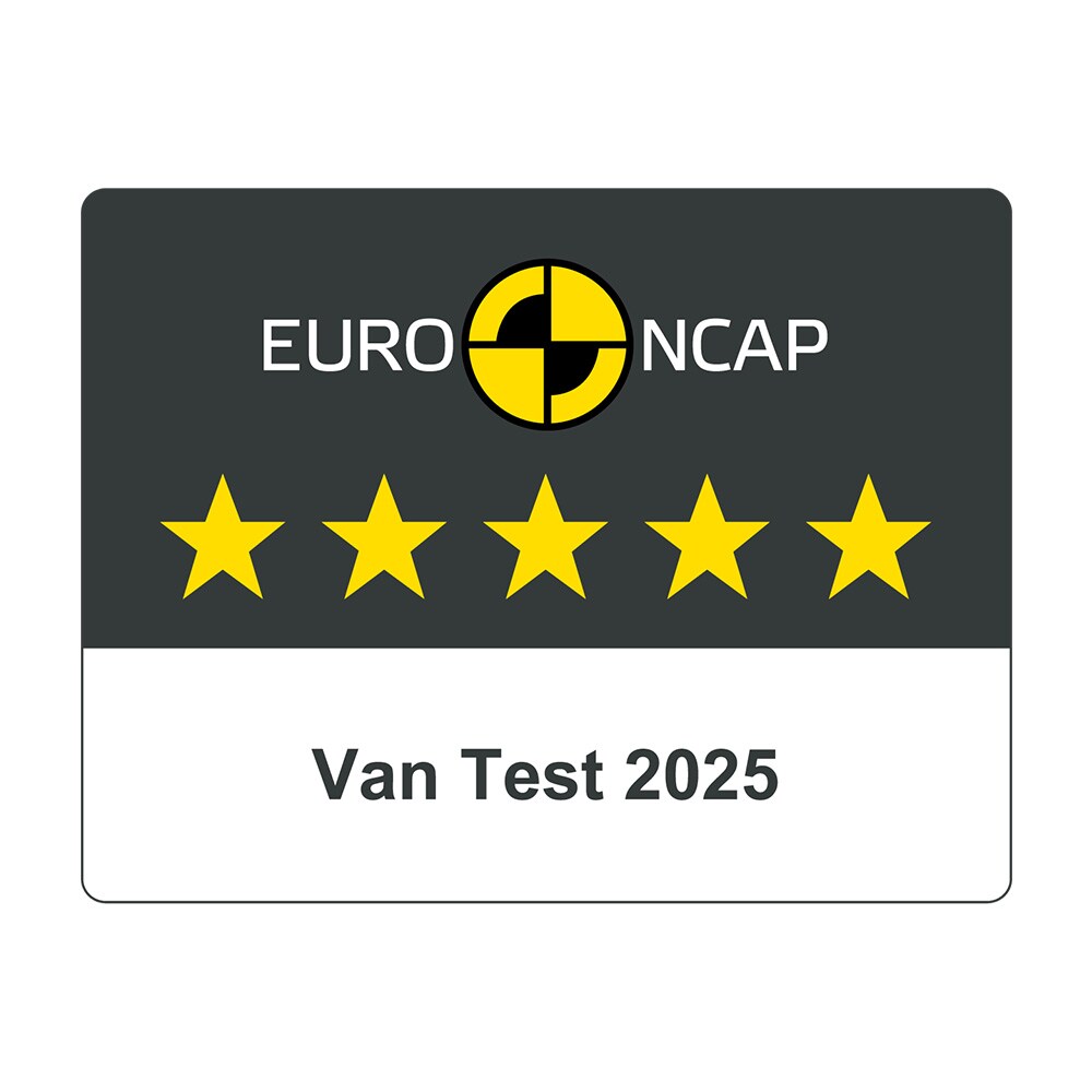 Euro NCAP 5-Sterne-Sicherheitsbewertung für Nutzfahrzeuge.