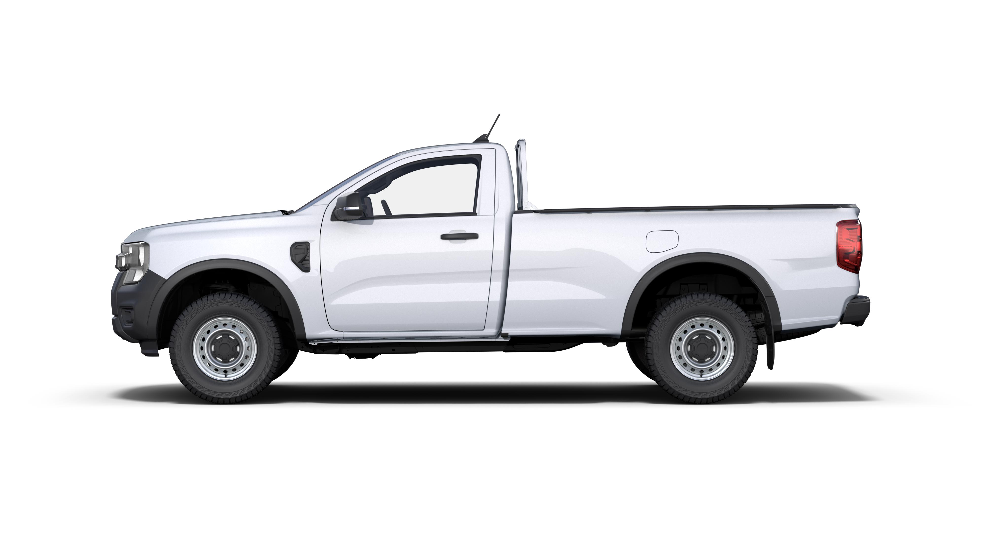 All-New Ranger Regular Cab in white side view