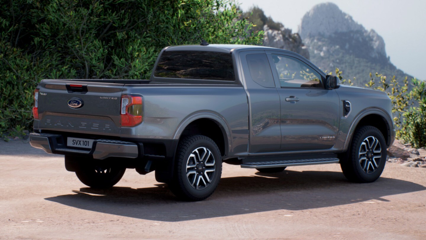 All-New Ranger in Carbonized Grey 3/4 rear view