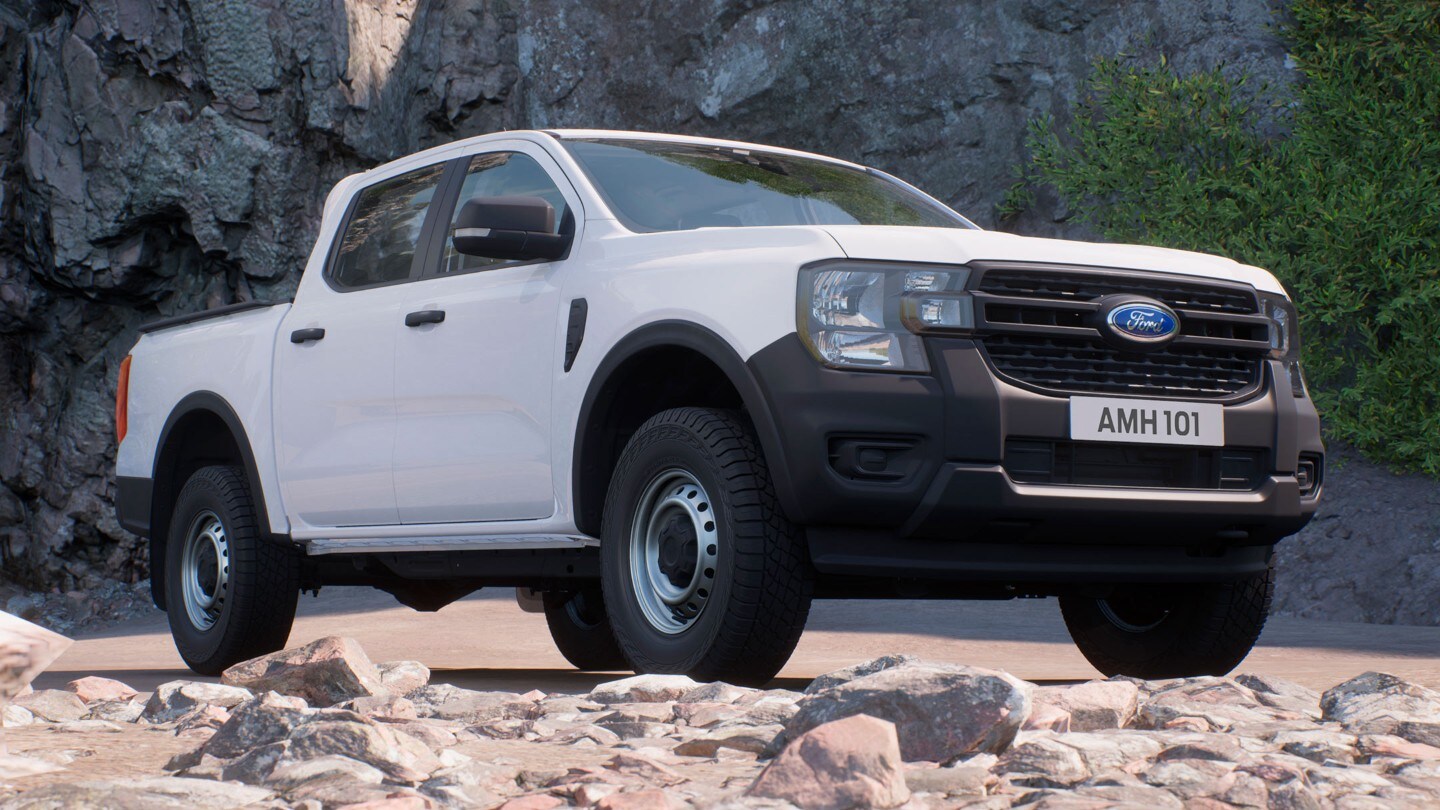 All-New Ranger in frozen white front 3/4 view