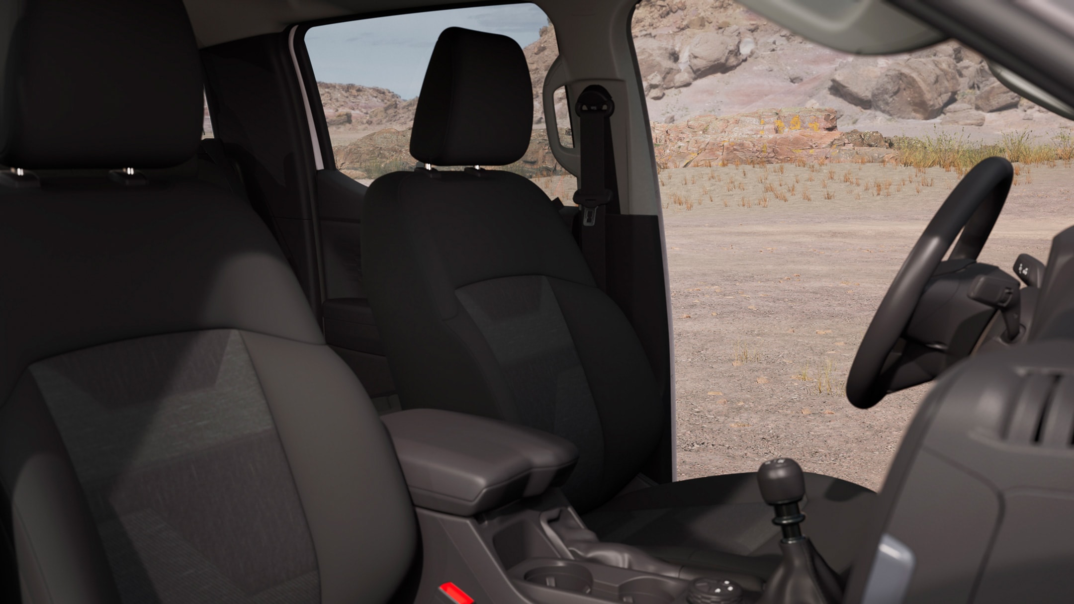 All-New Ford Ranger in frozen white back seats