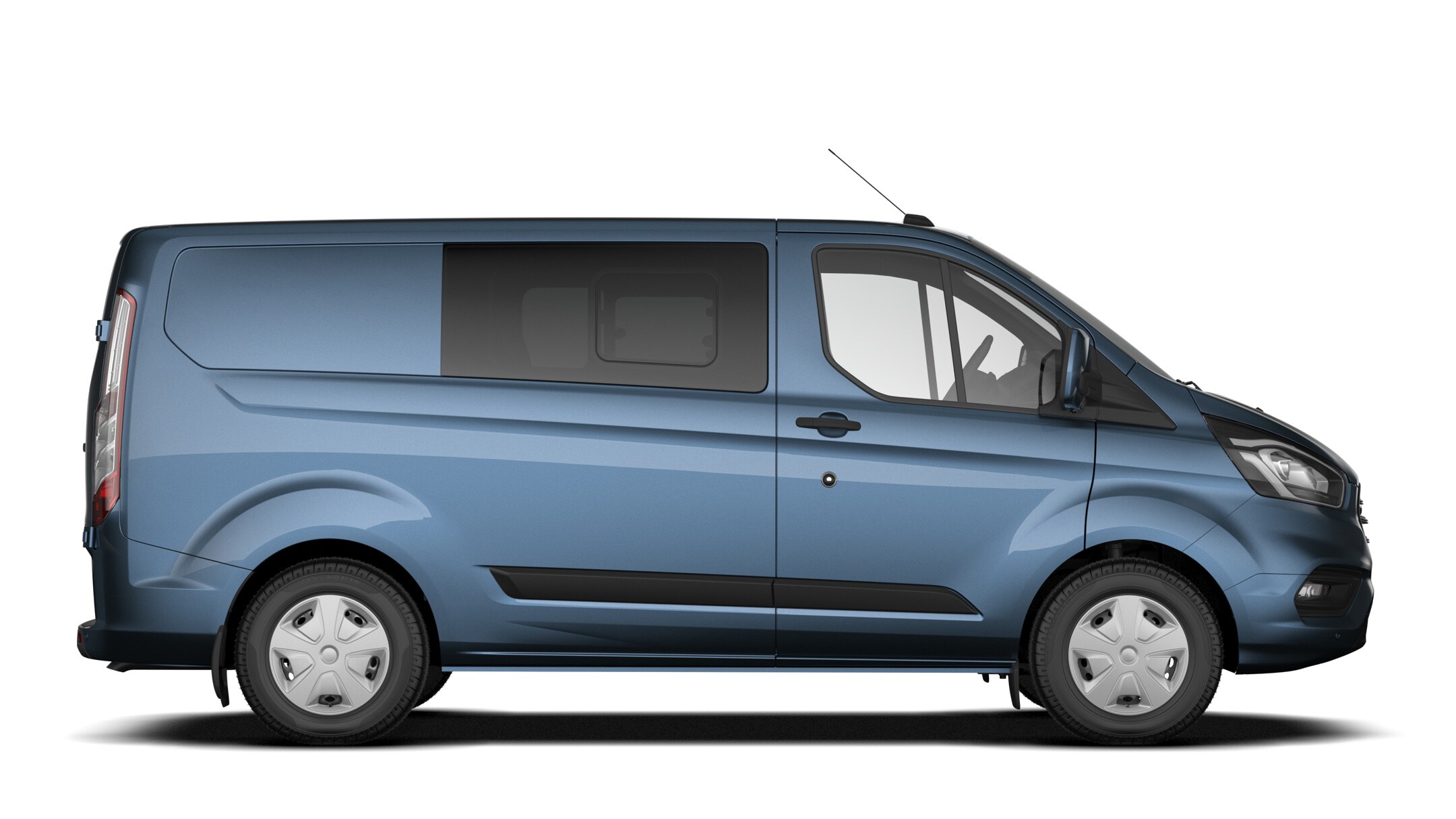 Transit Custom Double Cab-in-Van in Chrome Blue 