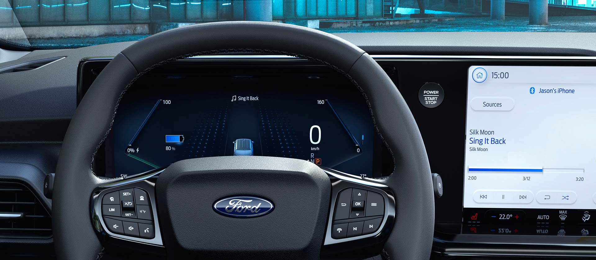 Ford E-Transit Courier – digitales Display