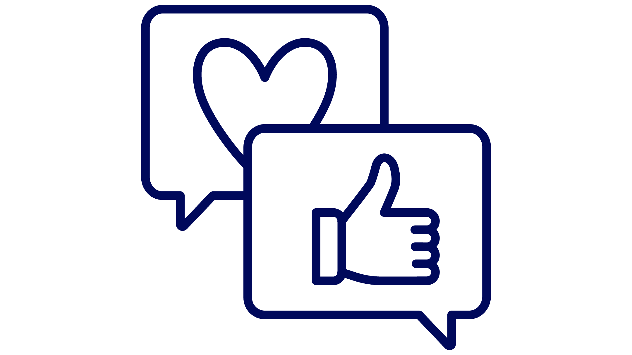 Symbol mit Herz und Daumen hoch, beschriftet mit „Sorgenfreiheit“