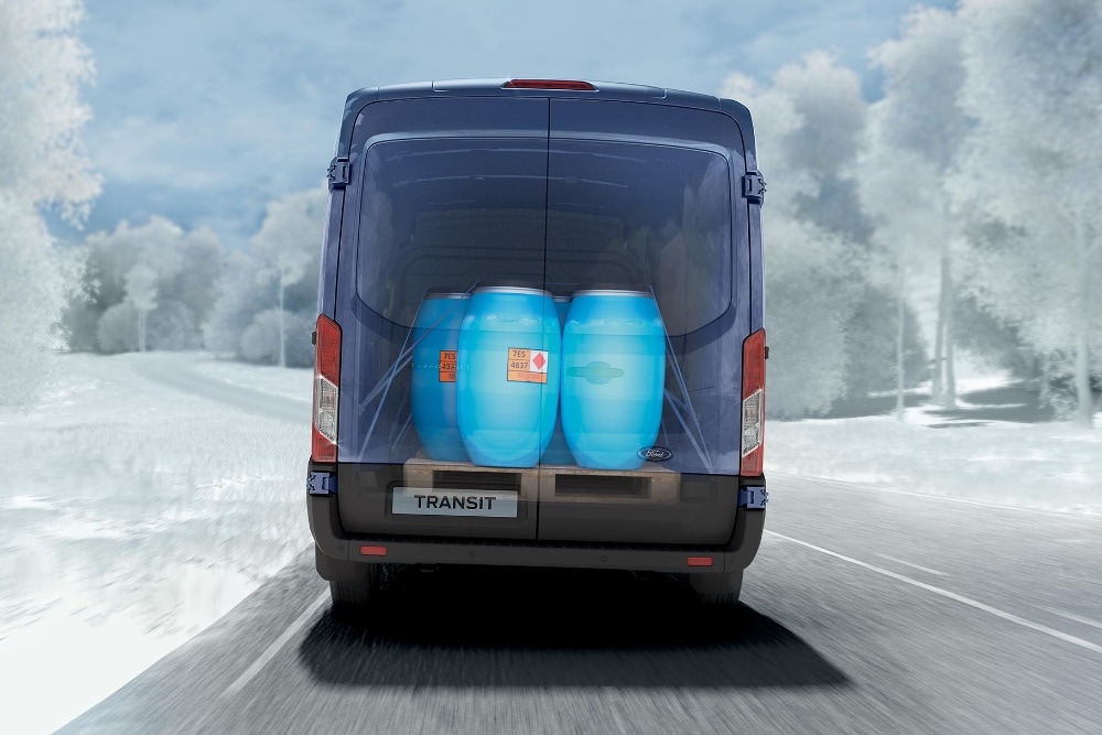 Ford Transit Illustration adaptive Lastkontrolle